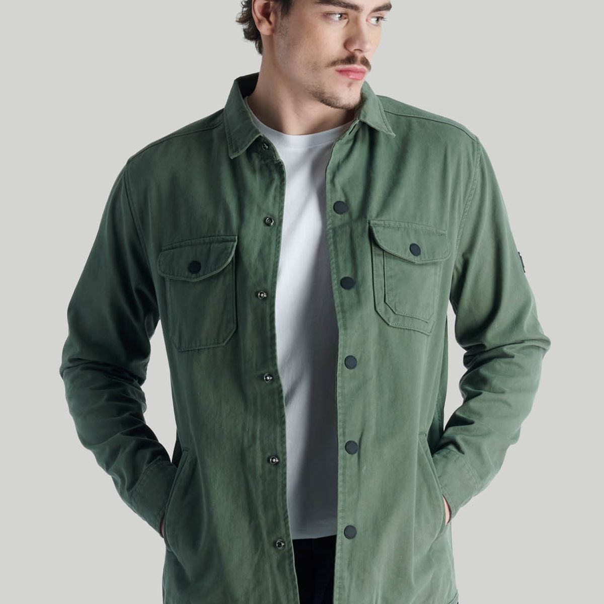 NIMTU - Sobrecamisa Arrayán Casual Verde Nimtu