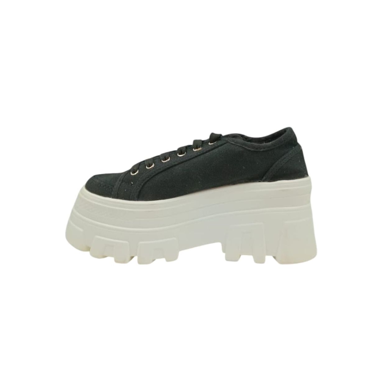 HERIEL - Zapatilla Negra Plataforma Mujer