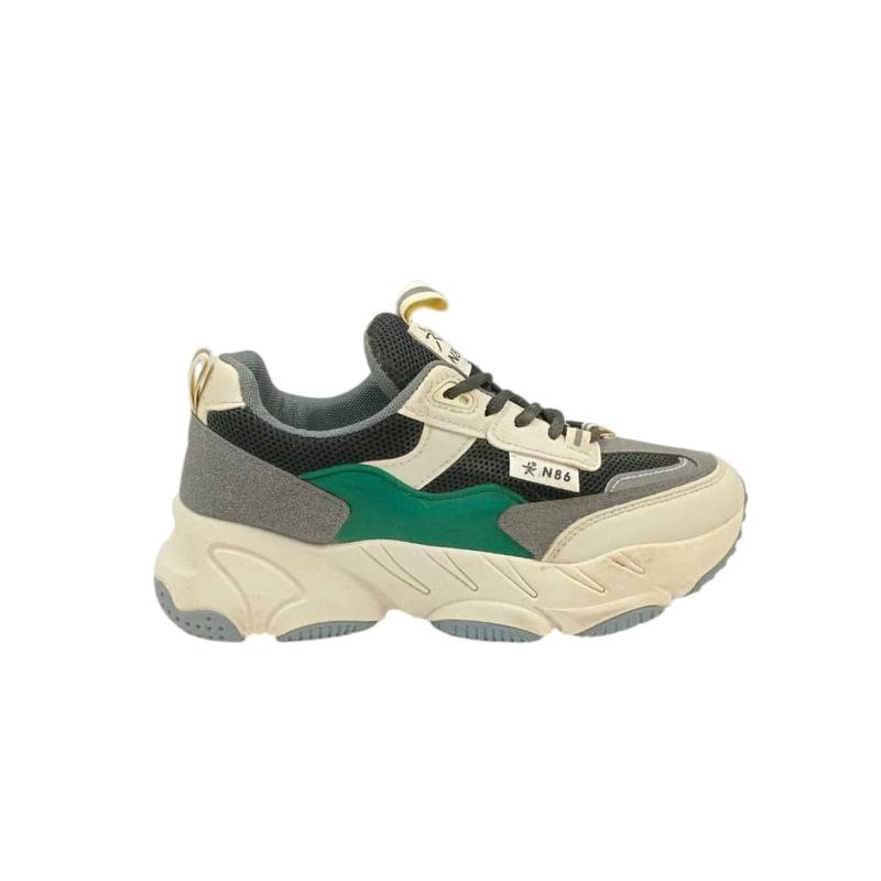 HERIEL - Zapatilla Verde Plataforma Mujer