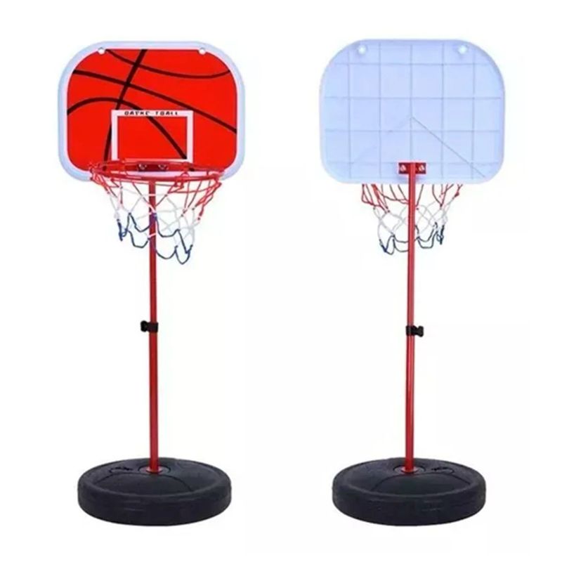 GENERICO - Set Pedestal Basquet Torre mini Balon y Bombin infantil
