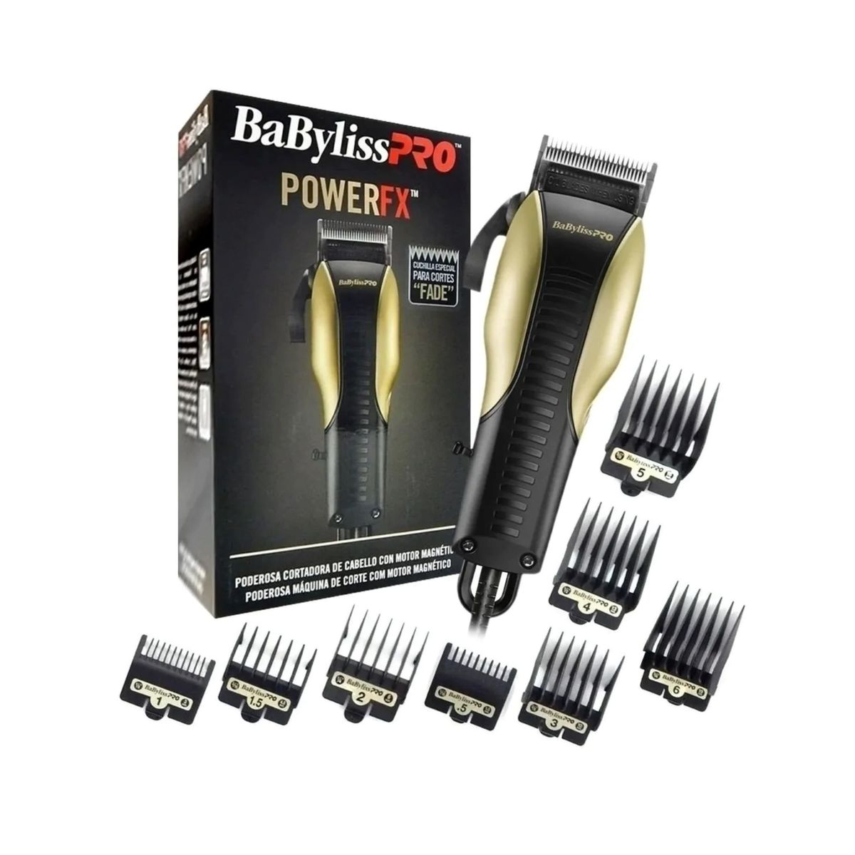 BABYLISS PRO - Máquina Cortadora Clipper Power Fx Dorada BabylissPro