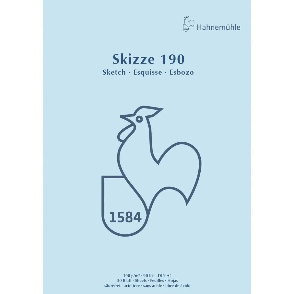 HAHNEMUHLE - Block Dibujo Hahnemuhle Skizze 190 190gr 50hjs A4 21x29cm