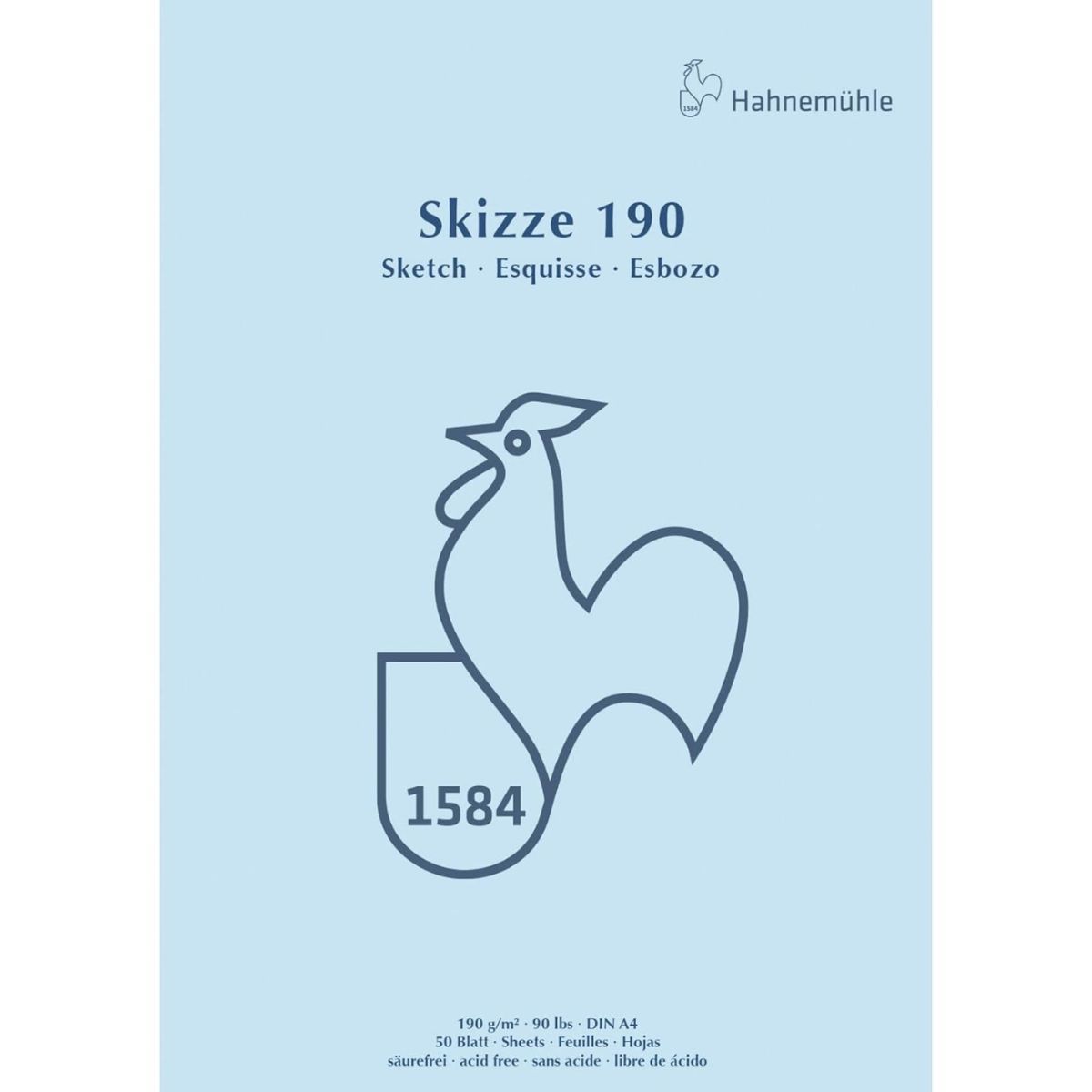 HAHNEMUHLE - Block Dibujo Hahnemuhle Skizze 190 190gr 50hjs A4 21x29cm