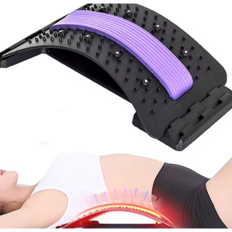 GENERICO - Estirador De Espalda Con Masaje Y Ajuste De Altura ergonómico M