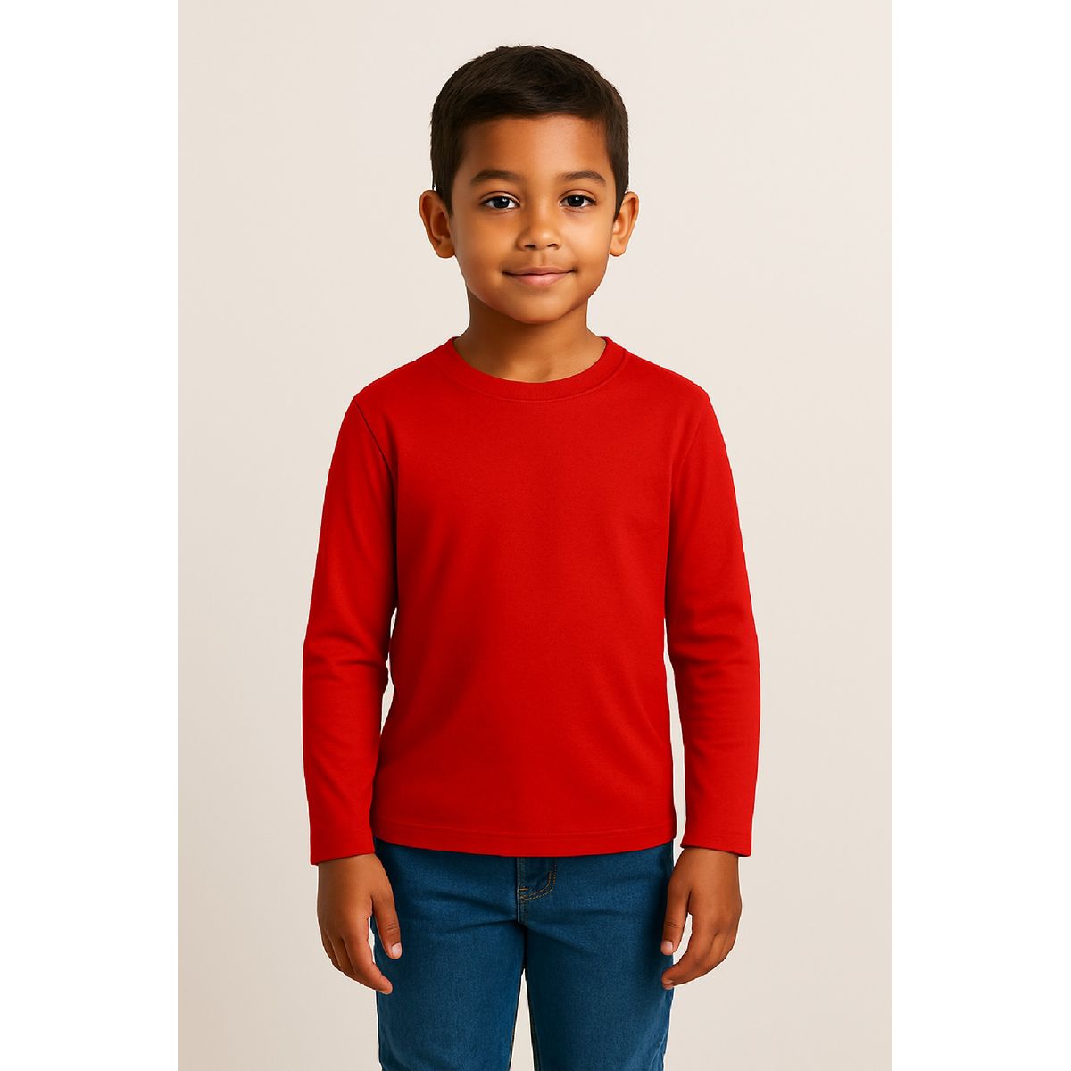 ROLY - Polera para niño manga larga cuello polo algodón premium