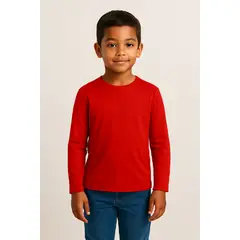 ROLY - Polera para niño manga larga cuello polo algodón premium