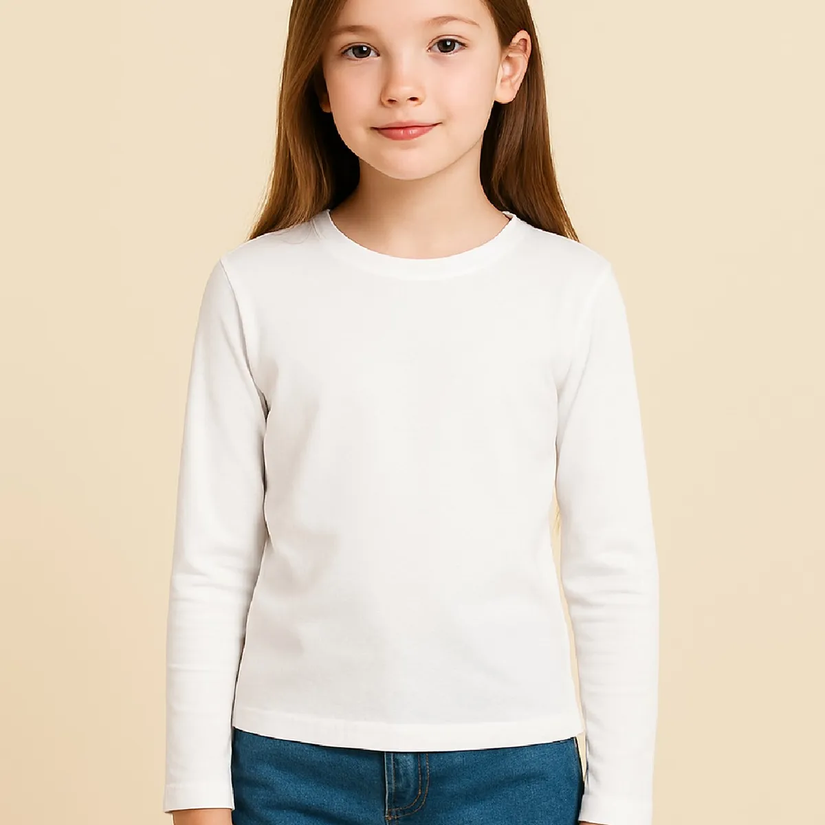 ROLY - Polera para niño manga larga cuello polo algodón premium