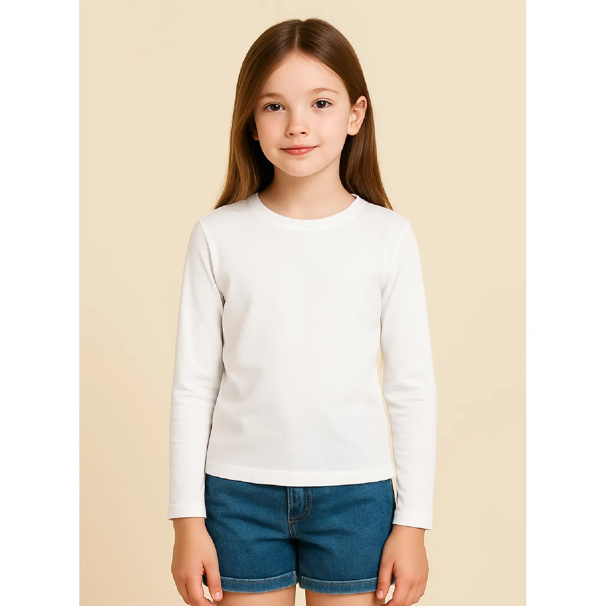 ROLY - Polera para niño manga larga cuello polo algodón premium