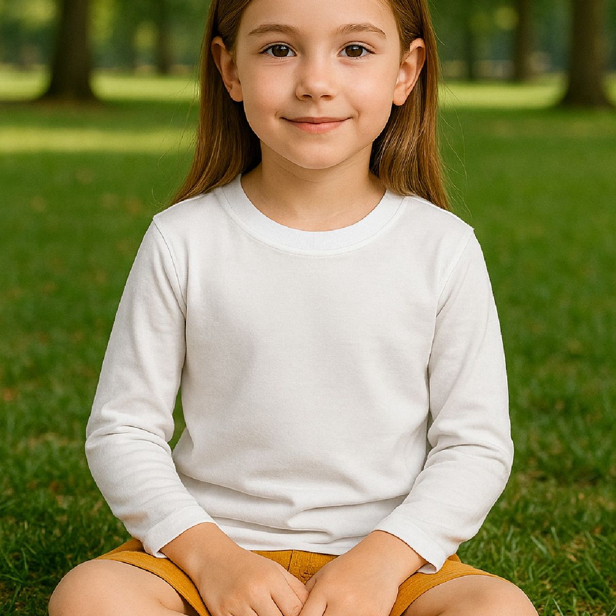 ROLY - Polera para niño manga larga cuello polo algodón premium