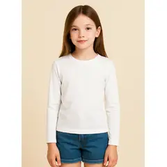 ROLY - Polera para niño manga larga cuello polo algodón premium