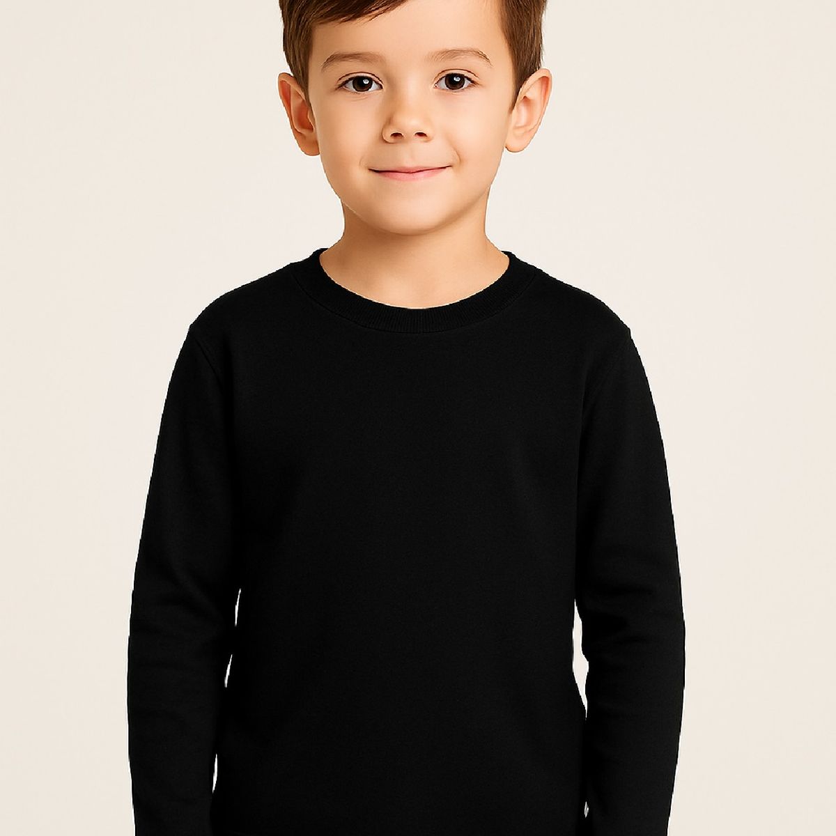 ROLY - Polera para niño manga larga cuello polo algodón premium