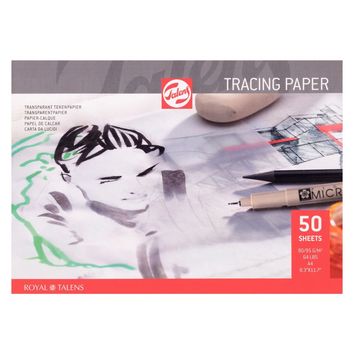 Royal Talens - Block Papel Para Trazar Talens 90gr A4 50hjs