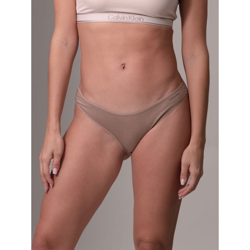 CALVIN KLEIN - Calzón Bikini Ideal Cotton Café Calvin Klein