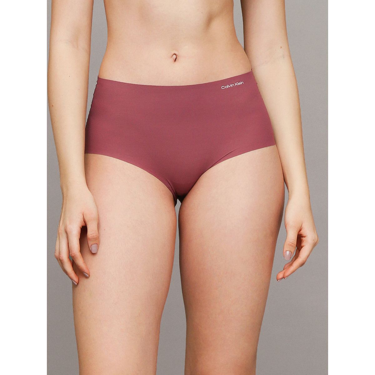 CALVIN KLEIN - Calzón Hipster Alto Invisible Burdeo Calvin Klein