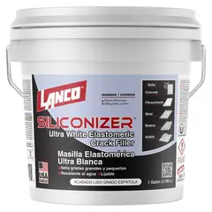LANCO - Masilla Elastomérica Siliconizer Blanco 4GL