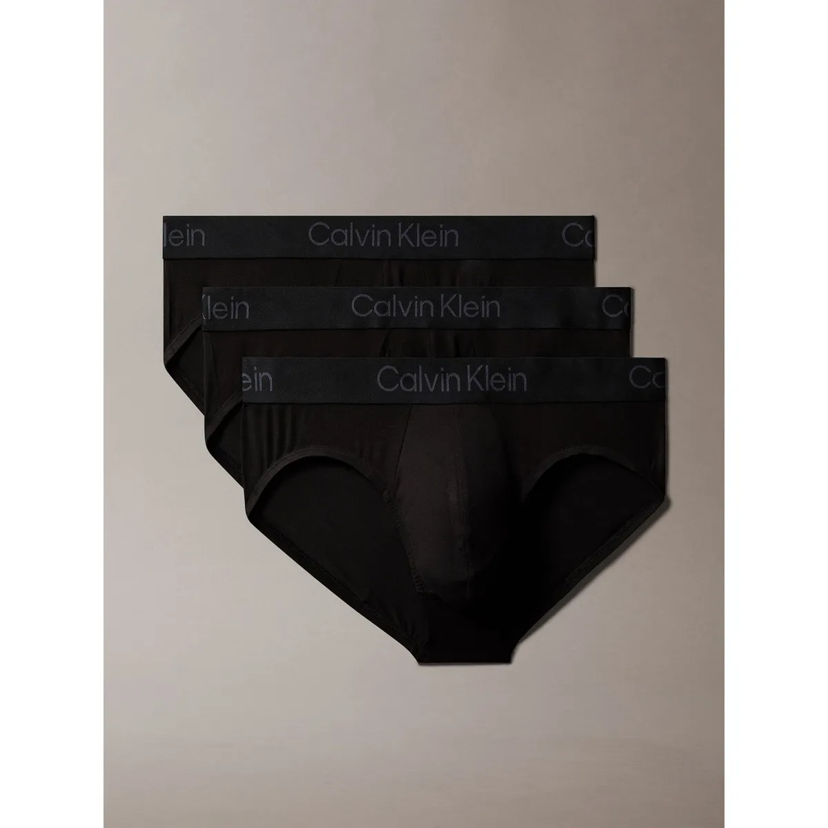 CALVIN KLEIN - Pack 3 Slips Ultra Soft Modal Negro Calvin Klein