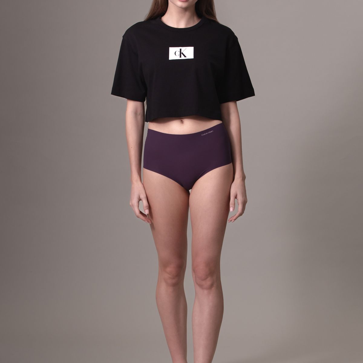 CALVIN KLEIN - Calzón Hipster Alto Invisible Morado Calvin Klein