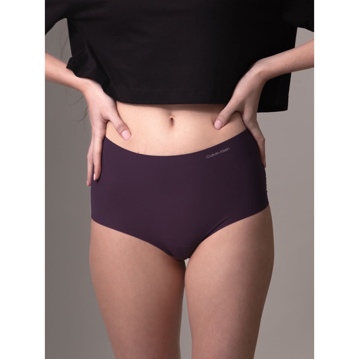 CALVIN KLEIN - Calzón Hipster Alto Invisible Morado Calvin Klein