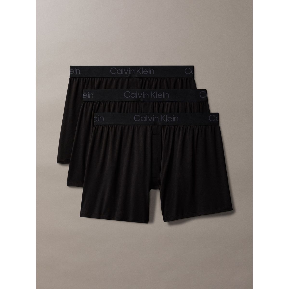 CALVIN KLEIN - Pack 3 Bóxers Slim Ultra Soft Modal Negro Calvin Klein