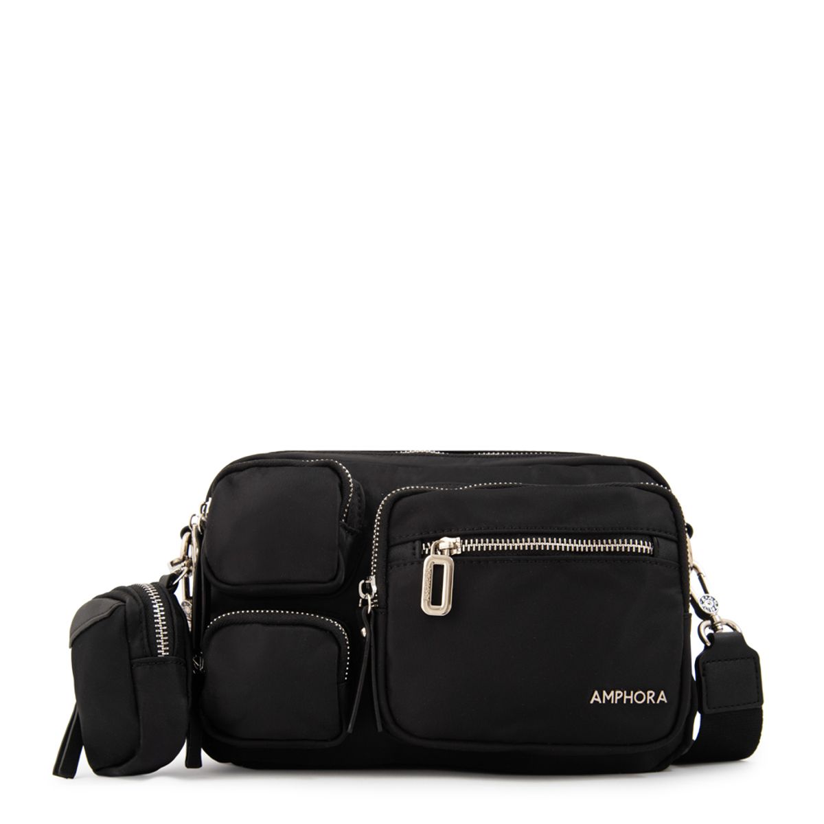 AMPHORA - Cartera bandolera evany grande negro