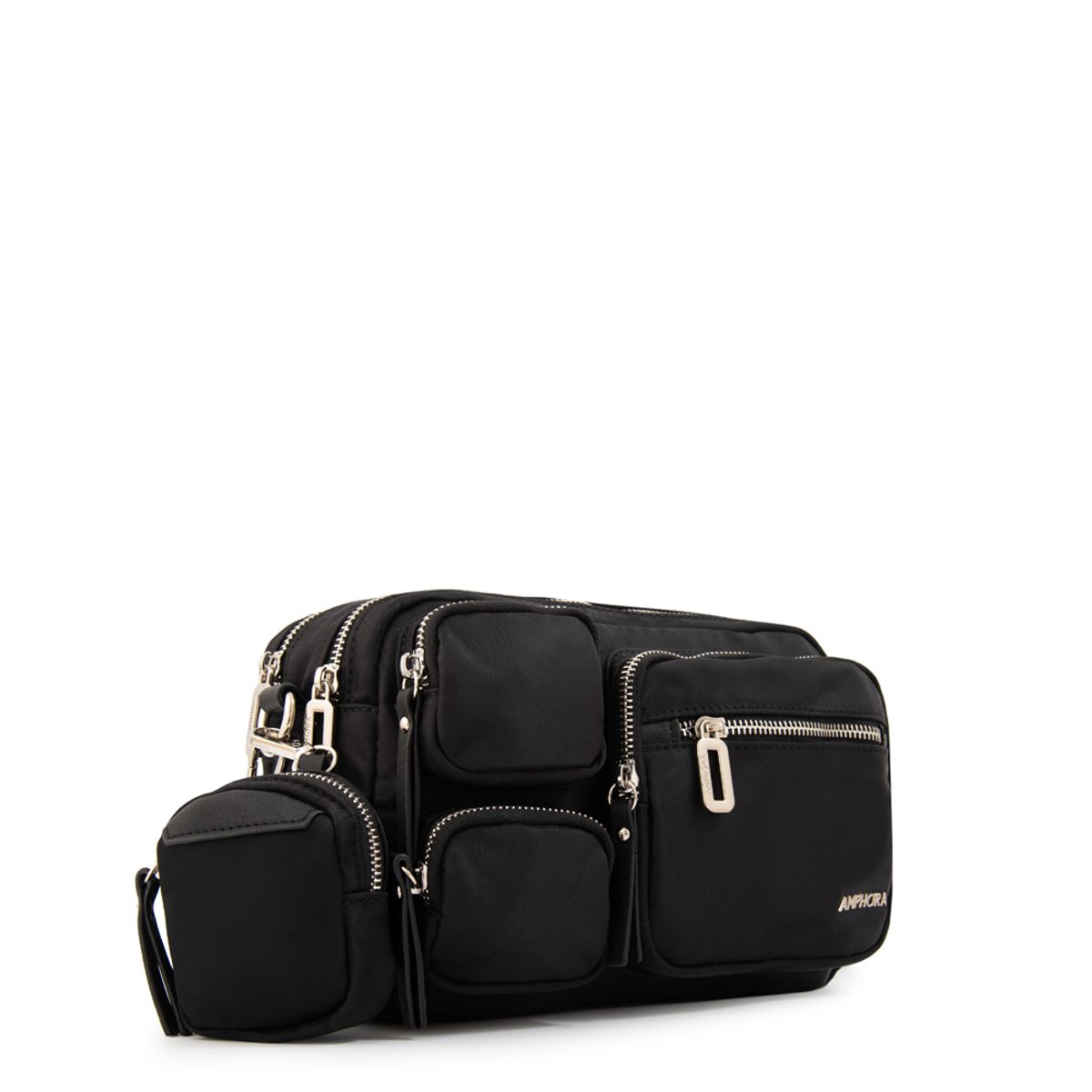 AMPHORA - Cartera bandolera evany grande negro