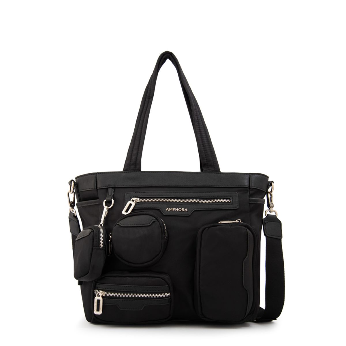 AMPHORA - Cartera tote evany grande negro