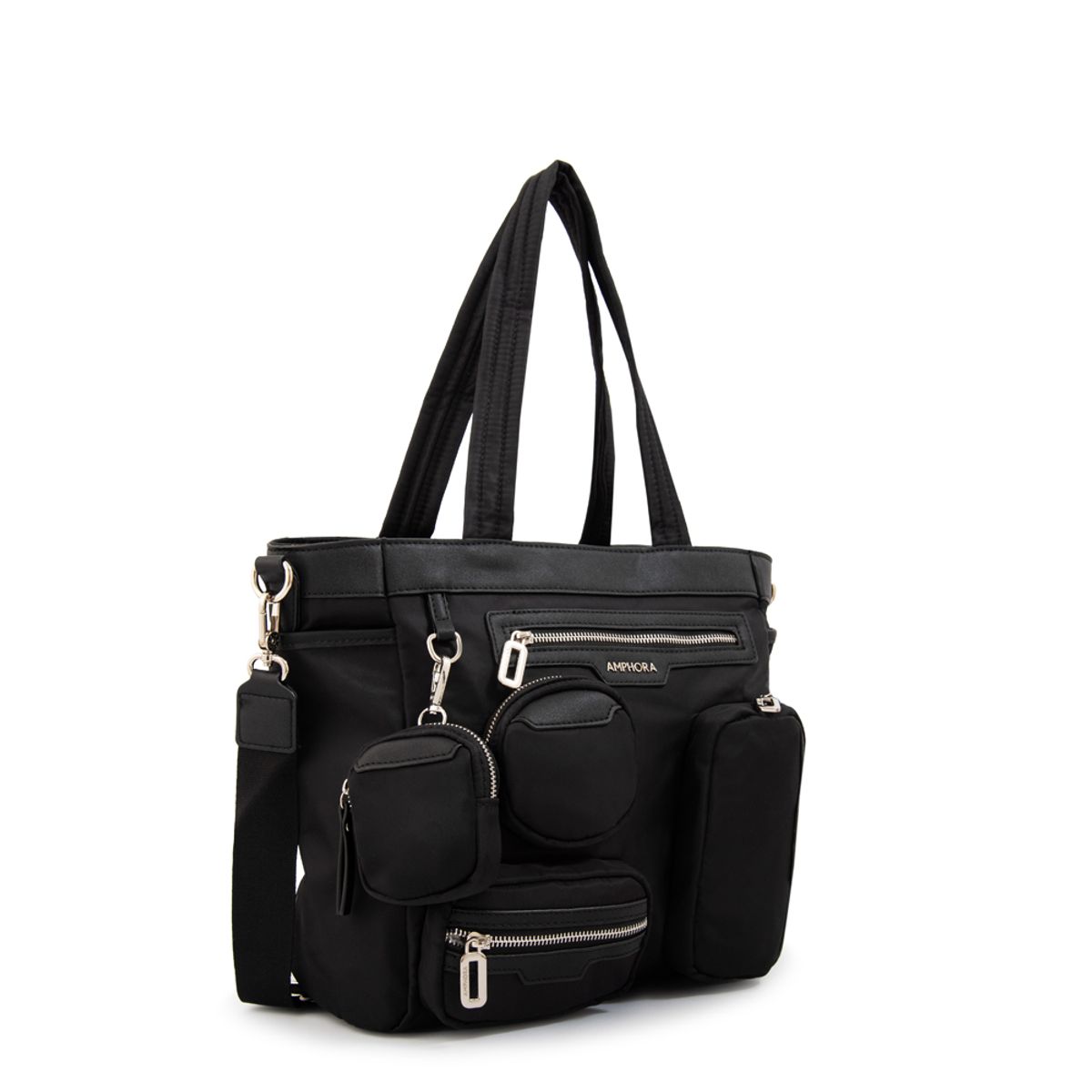 AMPHORA - Cartera tote evany grande negro