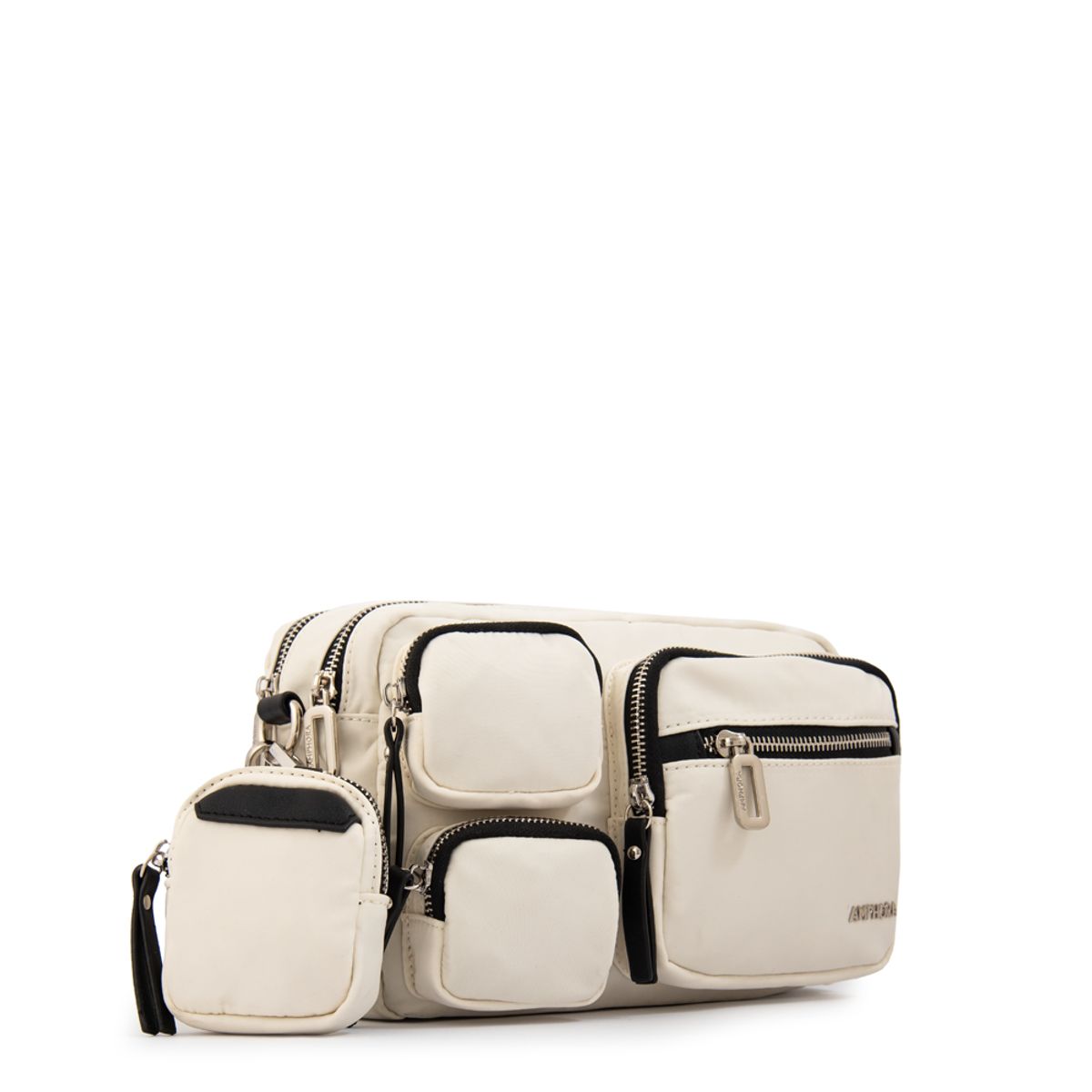 AMPHORA - Cartera bandolera evany grande blanco crudo