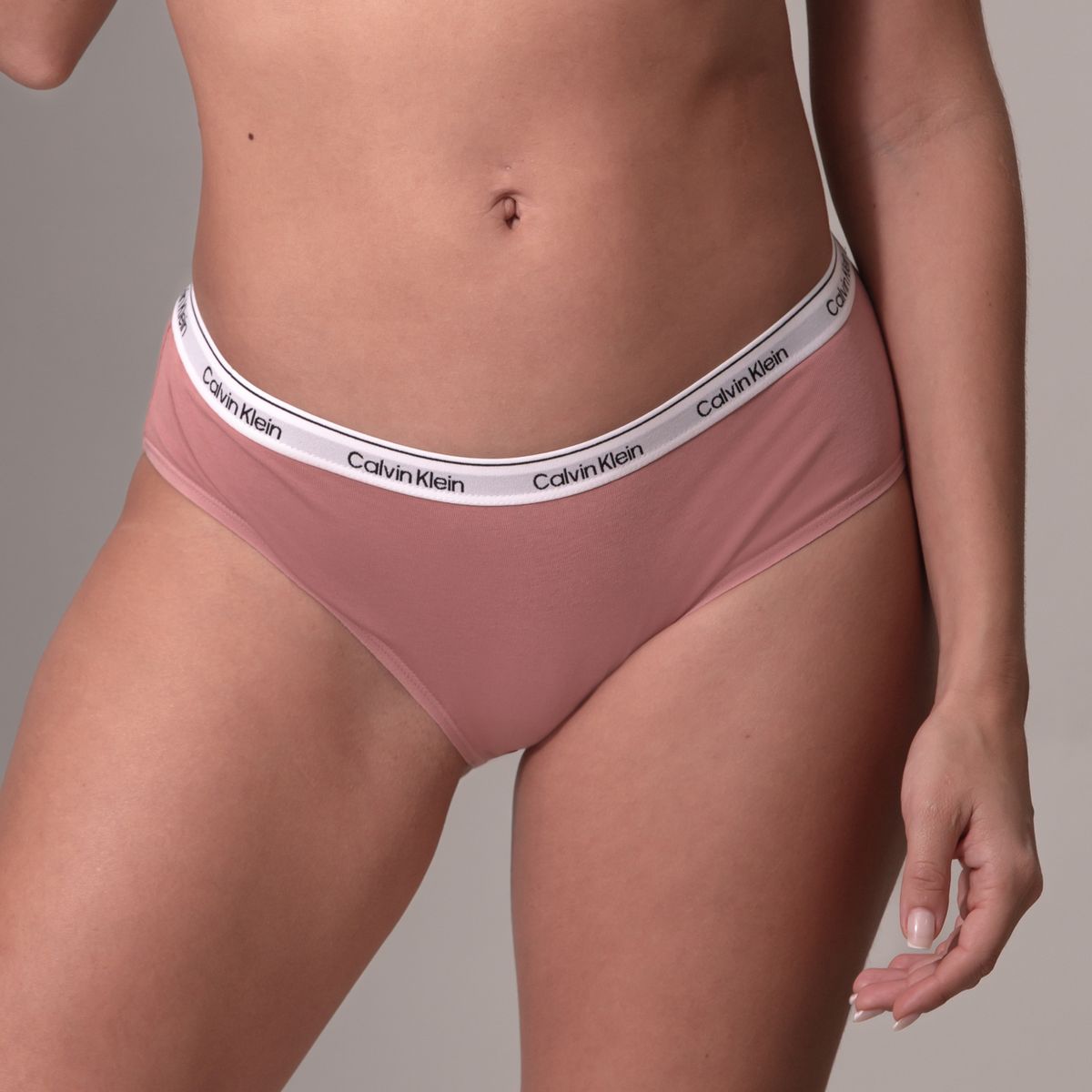 CALVIN KLEIN - Calzón Hipster Modern Logo Rosado Calvin Klein