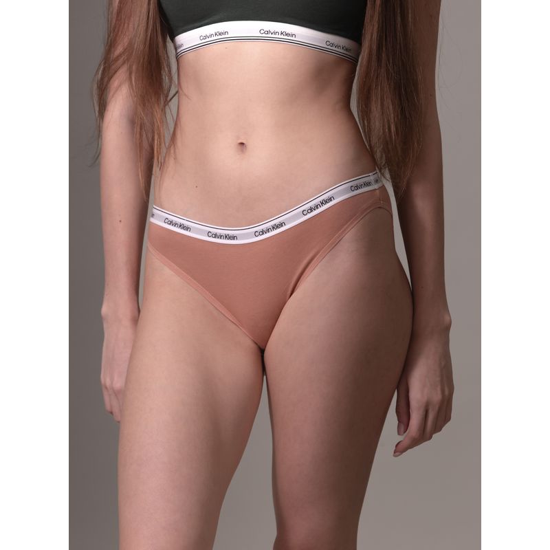 CALVIN KLEIN - Calzón Bikini Modern Logo Café Calvin Klein