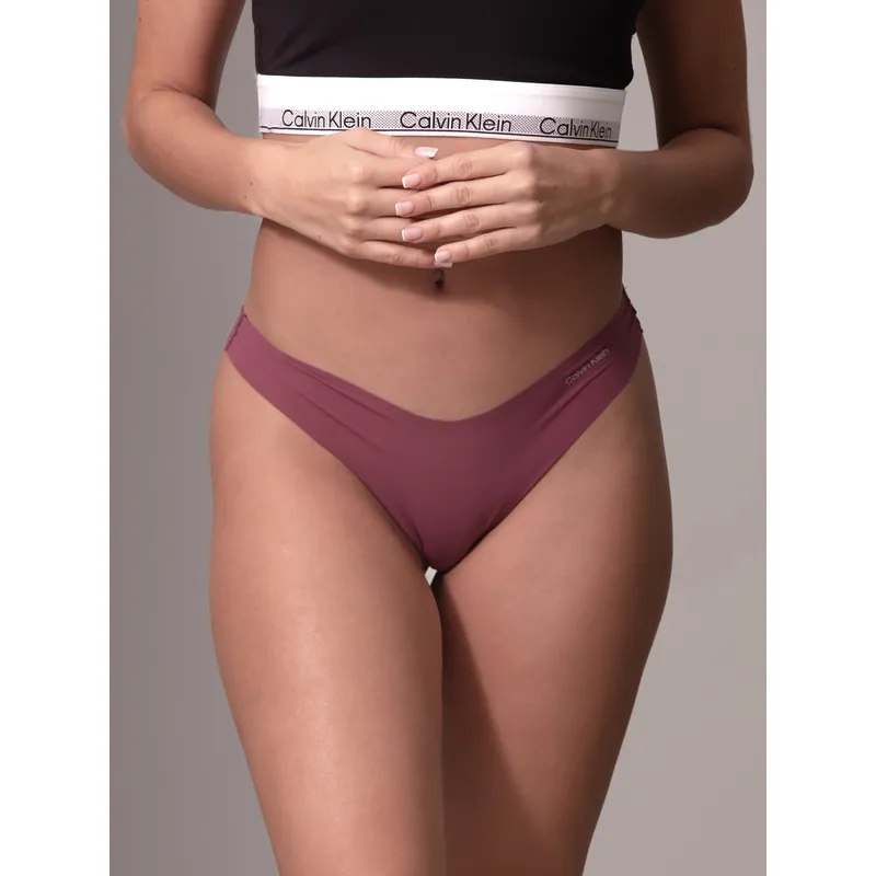 CALVIN KLEIN - Colaless Invisible Micro Burdeo Calvin Klein