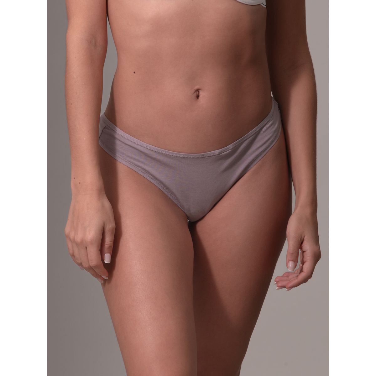 CALVIN KLEIN - Colaless Ideal Cotton Gris Calvin Klein