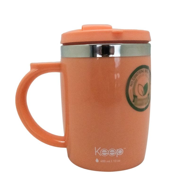 KEEP - MUG TERMO COLORES 400ML KEEP - CORAL