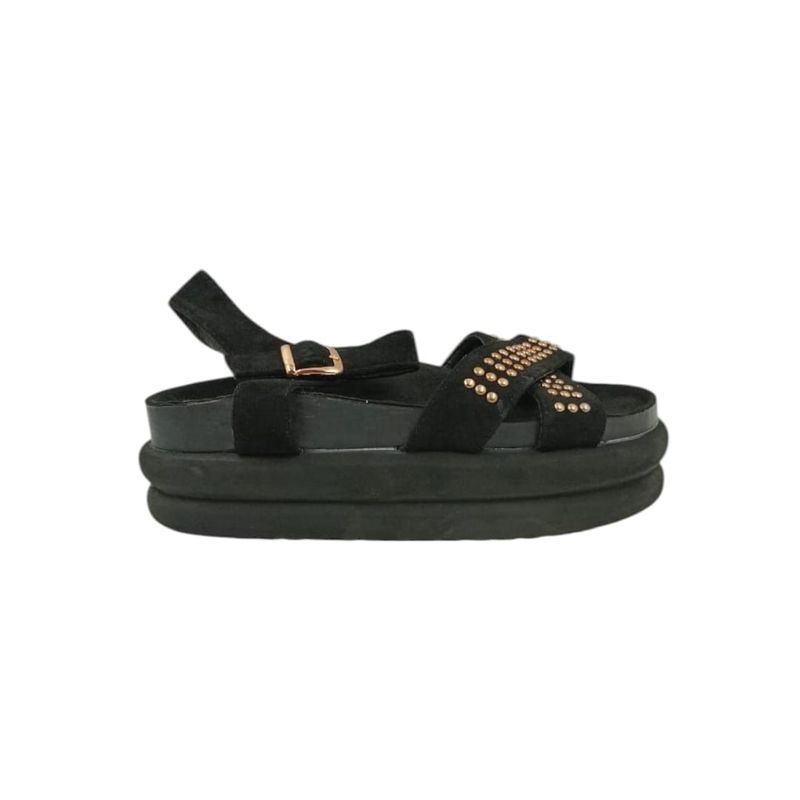 HERIEL - Sandalia Negra Plataforma Mujer