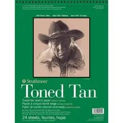 GENERICO - Croquera Dibujo Strathmore Toned Tan 118gr 27x35cm 24 Hojas