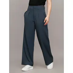 CALVIN KLEIN - Pantalón Tailored de Pierna Ancha Azul