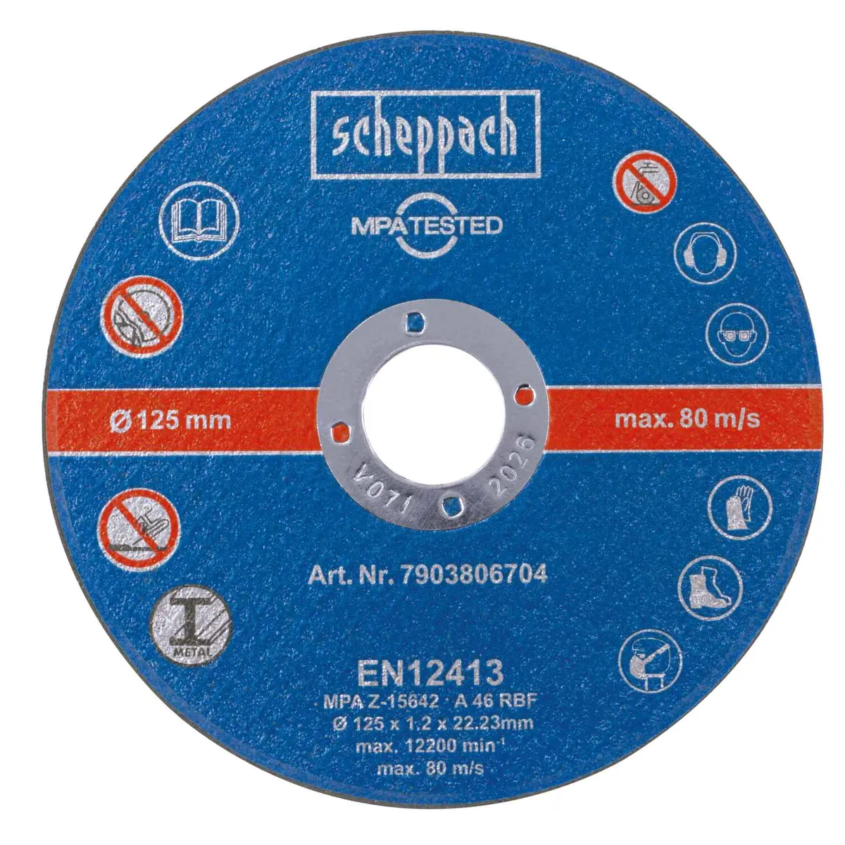 SCHEPPACH - Set de Discos de Corte Premium - 5"- 12 Unidades - - Scheppach