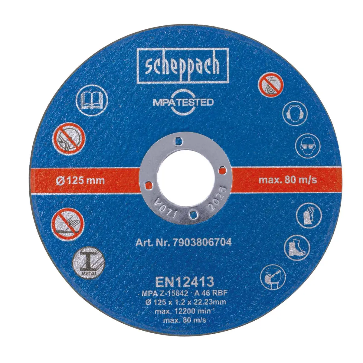 SCHEPPACH - Set de Discos de Corte Premium - 5"- 12 Unidades - - Scheppach