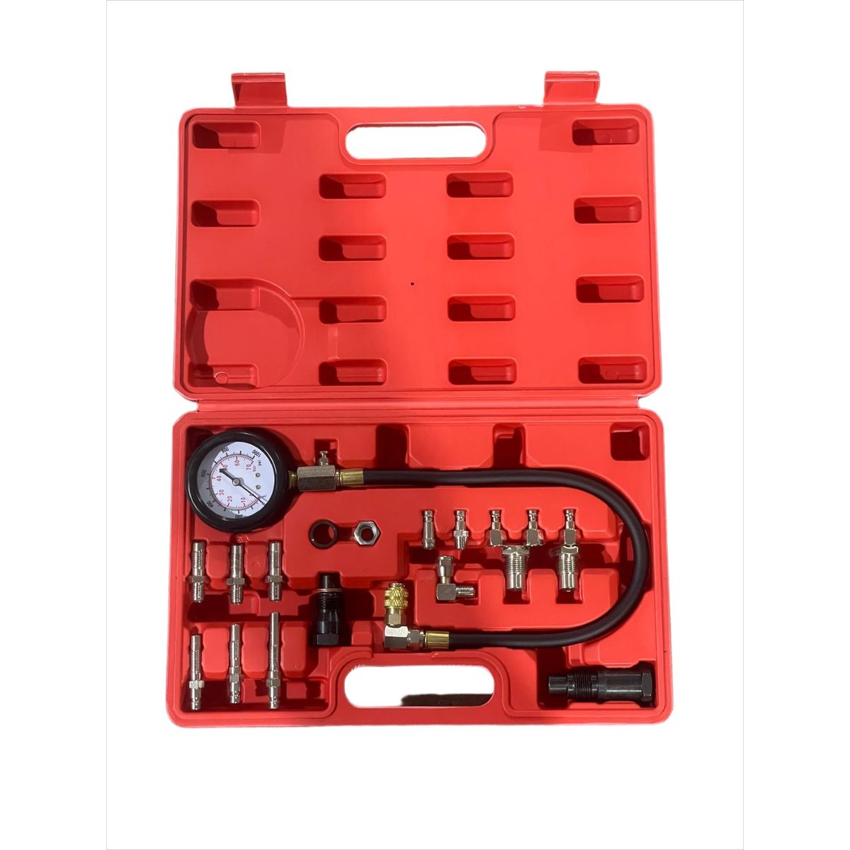 MUNDO MAGIA - Compresimetro Automotriz Diesel Petrolero Universal 19 Pcs