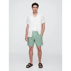 GAP - Traje De Baño Hombre Seersucker Verde