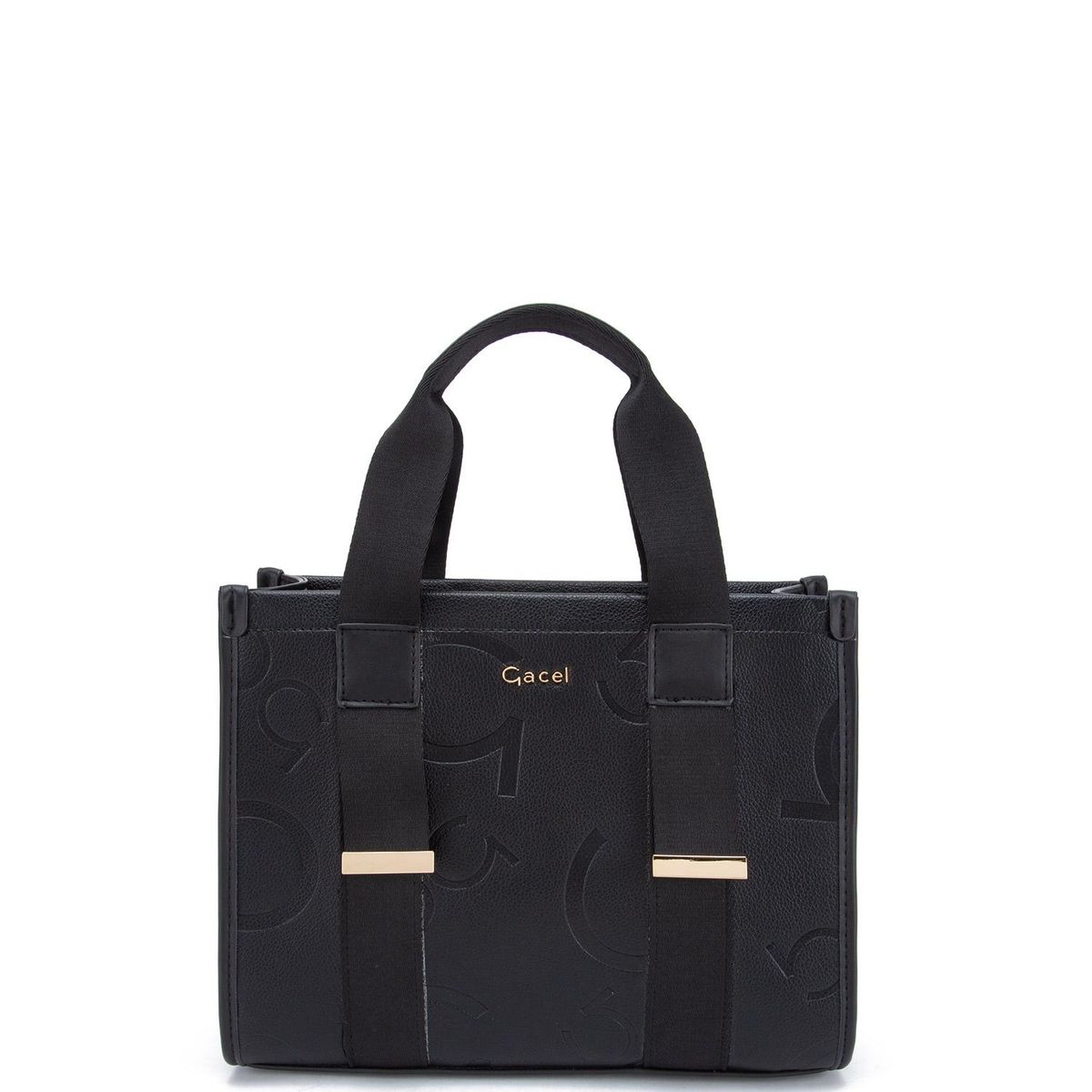 GACEL - Cartera - Dos Asas Mediana - Gacel - Negro