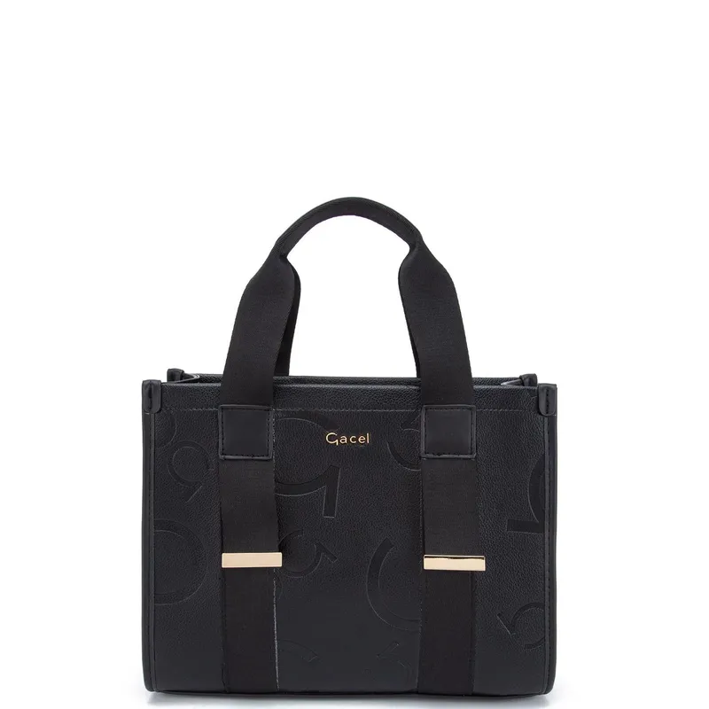GACEL - Cartera - Dos Asas Mediana - Gacel - Negro