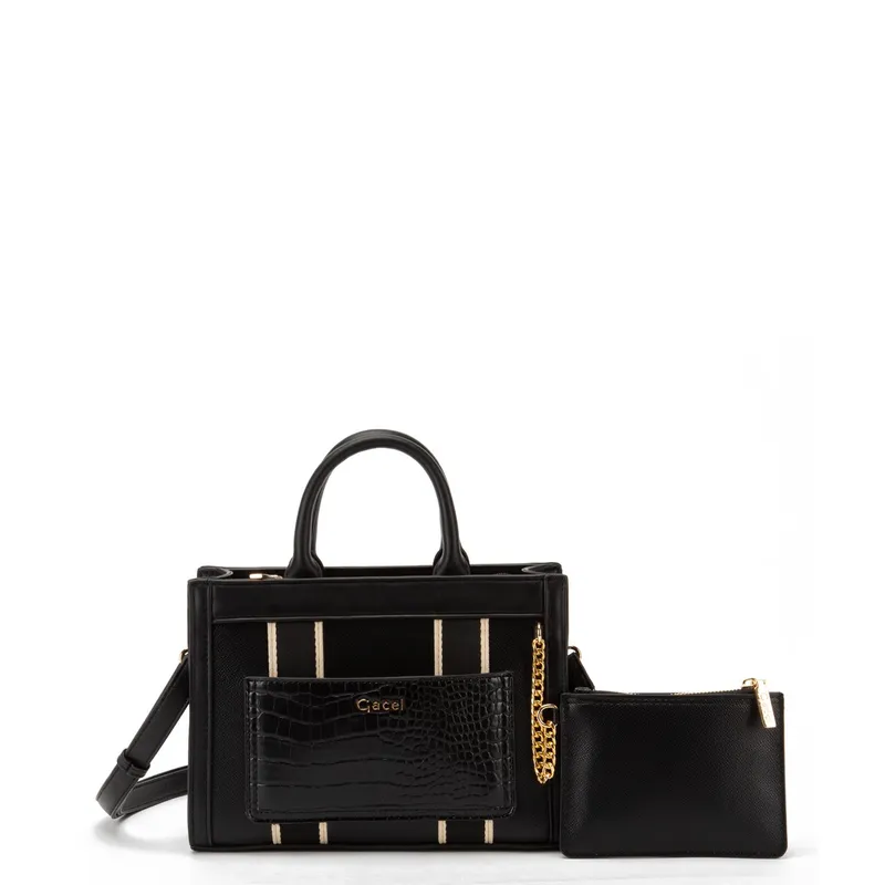 GACEL - Cartera - Dos Asas Pequeña - Gacel - Negro
