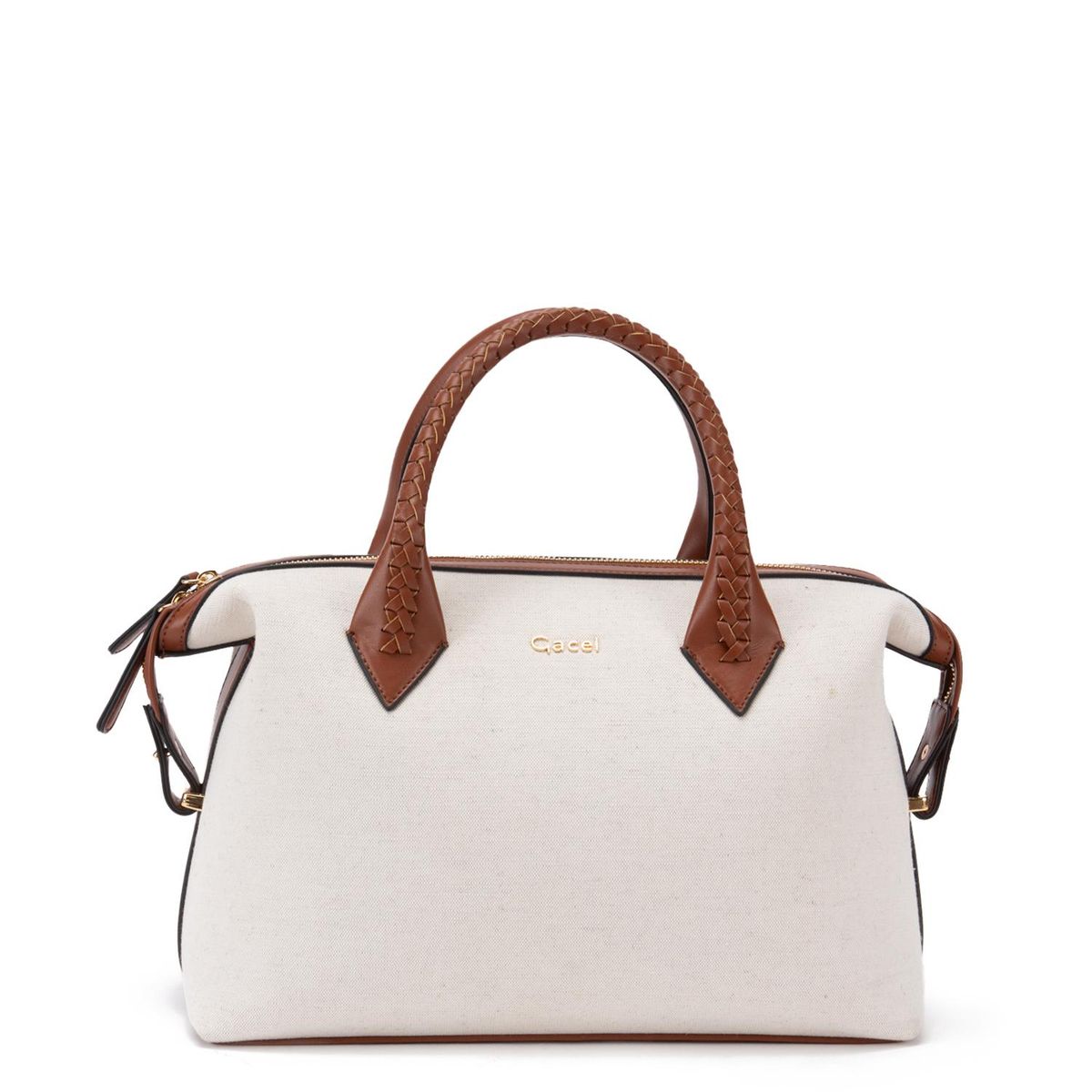 GACEL - Cartera - Dos Asas Mediana - Gacel - Off White