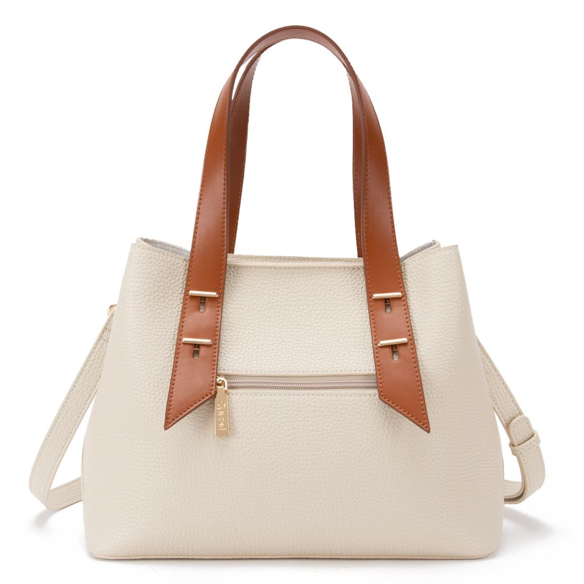 GACEL - Cartera - Dos Asas Mediana - Gacel - Blanco