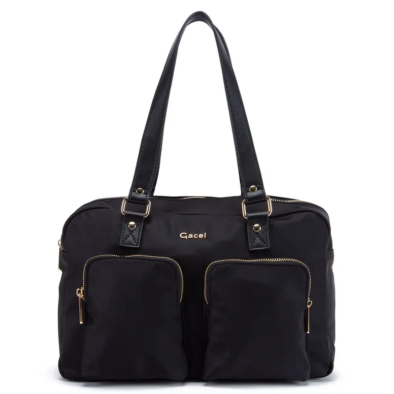 GACEL - Cartera - Dos Asas Grande - Gacel - Negro