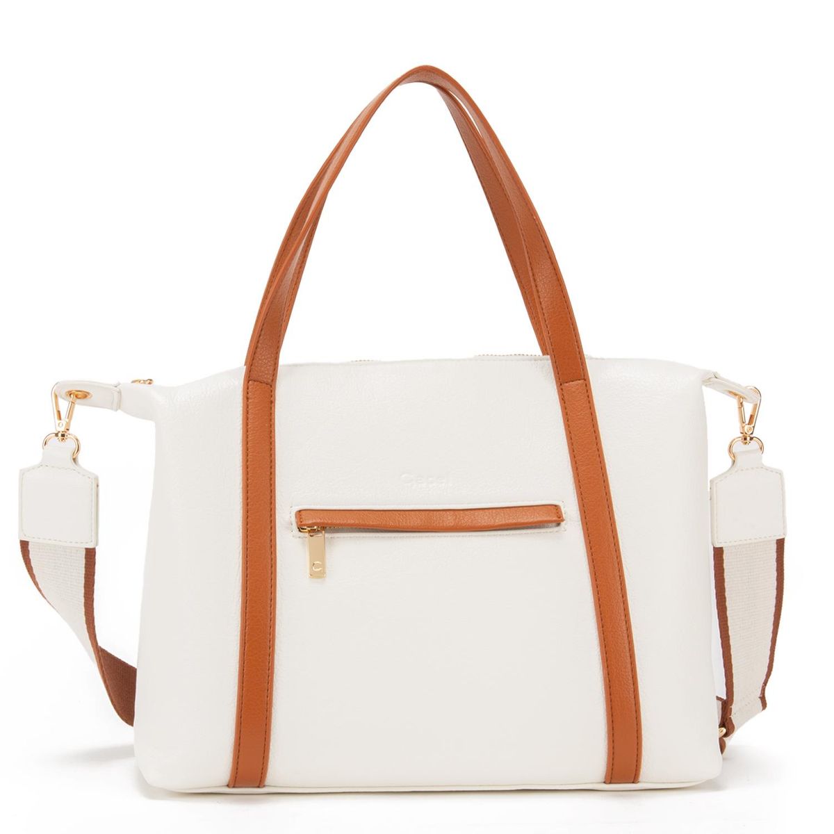 GACEL - Cartera - Dos Asas Grande - Gacel - Blanco