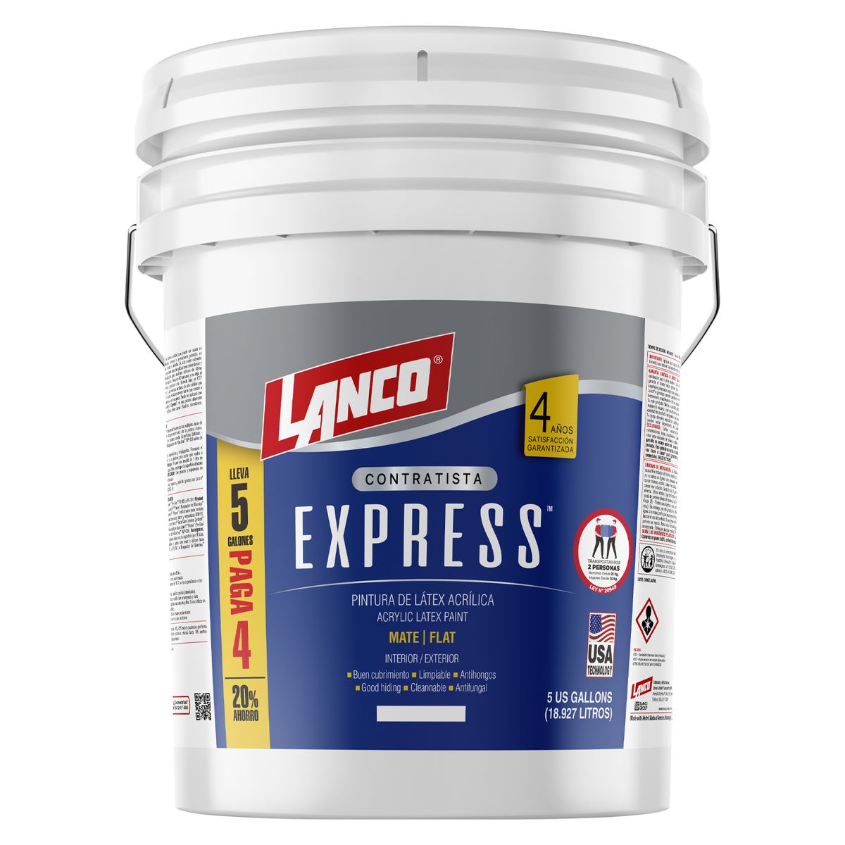 LANCO - Lanco Látex Express Blanco 5GL