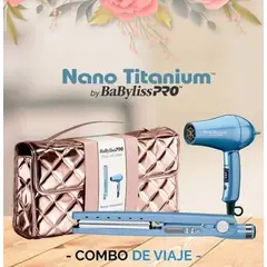 BABYLISS PRO - Kit Travel Plancha 32mm Y Secador mini Babylisspro 2UN