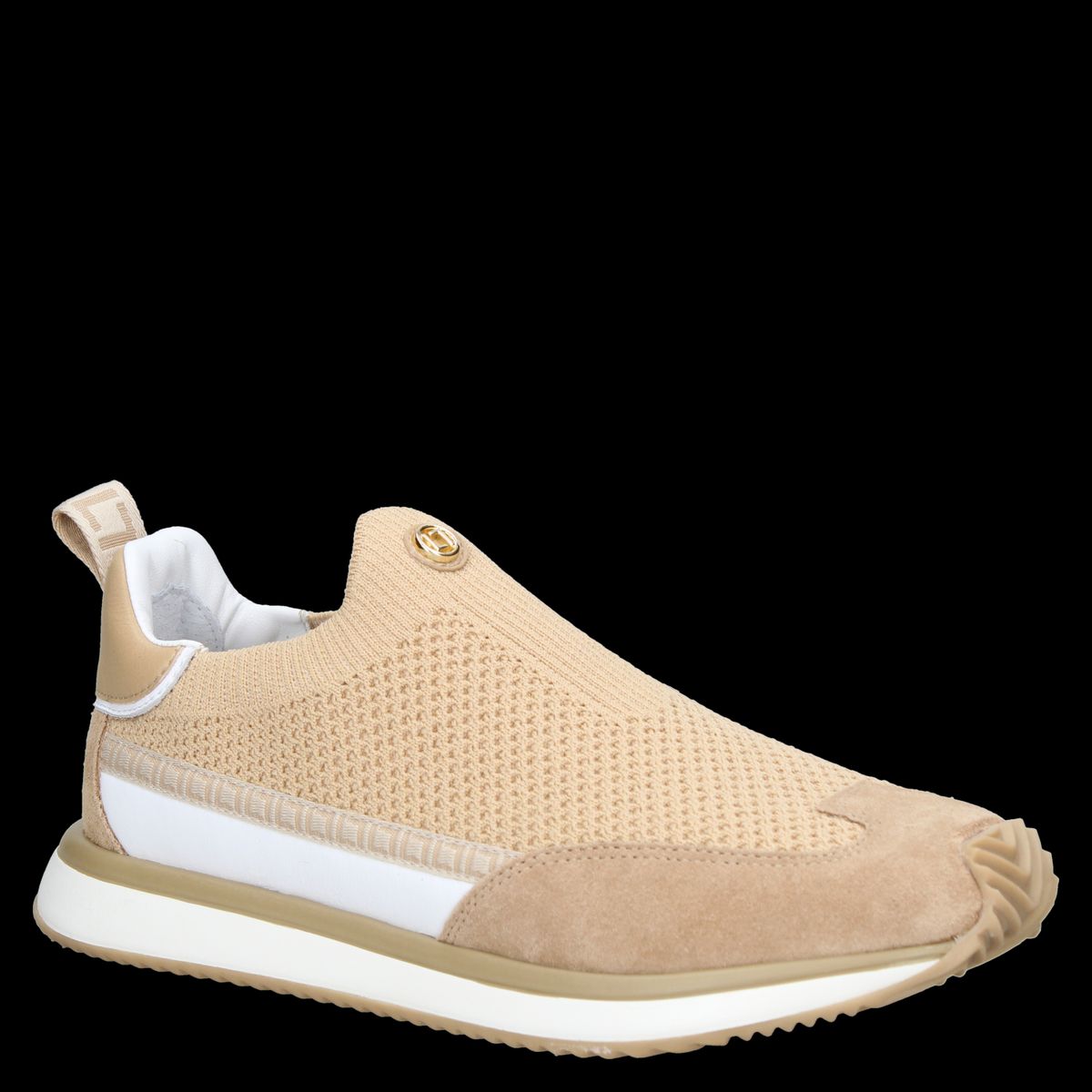 LUZ DA LUA - Zapatilla Mujer Casual Beige Luz Da Lua